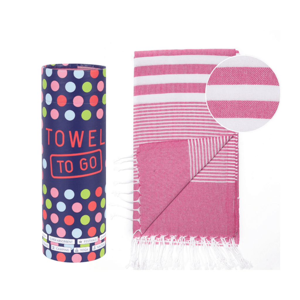 Towel to Go Malibu Hammam Towel Pink