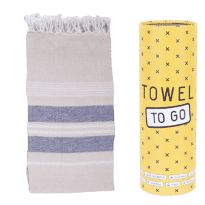 Towel to Go Ventura Hamatuch Blau Beige
