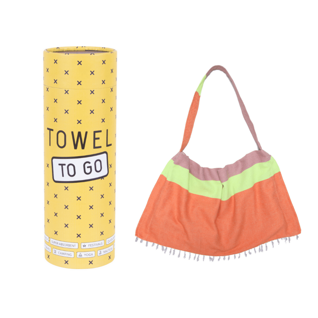 Towel to Go Towel Bag Pink Orange